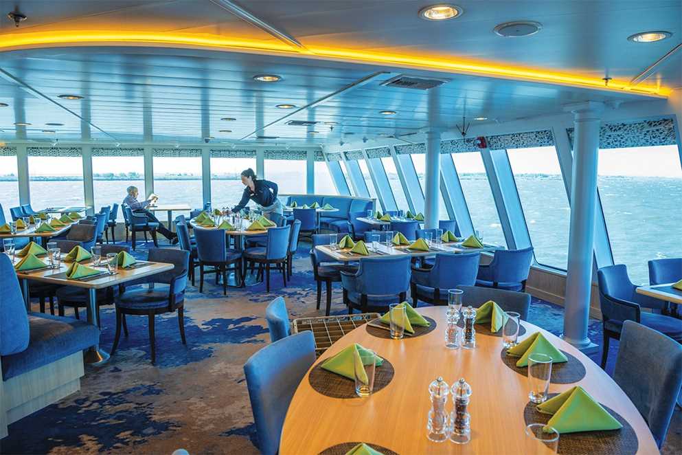 Dining aboard National Geographic Quest